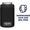 YETI Rambler 12 oz. Colster Can Insulator for Standard Size Cans, Venom(Black (No Can Insert))