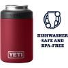 YETI Rambler 12 oz. Colster Can Insulator for Standard Size Cans, Venom(Harvest Red)