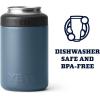 YETI Rambler 12 oz. Colster Can Insulator for Standard Size Cans, Venom(Nordic Blue)