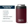 YETI Rambler 12 oz. Colster Can Insulator for Standard Size Cans, Venom(Wild Vine Red (No Can Insert))