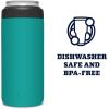 YETI Rambler 12 oz. Colster Slim Can Insulator for the Slim Hard Seltzer Cans, Ridgeline(Aquifer Blue (With Can Insert))