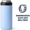 YETI Rambler 12 oz. Colster Slim Can Insulator for the Slim Hard Seltzer Cans, Ridgeline(Big Sky Blue (No Can Insert))