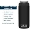 YETI Rambler 12 oz. Colster Slim Can Insulator for the Slim Hard Seltzer Cans, Ridgeline(Black (With Can Insert))
