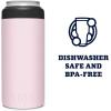 YETI Rambler 12 oz. Colster Slim Can Insulator for the Slim Hard Seltzer Cans, Ridgeline(Ice Pink (With Can Insert))