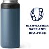 YETI Rambler 12 oz. Colster Slim Can Insulator for the Slim Hard Seltzer Cans, Ridgeline(Nordic Blue (With Can Insert))