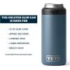 YETI Rambler 12 oz. Colster Slim Can Insulator for the Slim Hard Seltzer Cans, Ridgeline(Nordic Blue (With Can Insert))