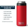 YETI Rambler 12 oz. Colster Slim Can Insulator for the Slim Hard Seltzer Cans, Ridgeline(Rescue Red (No Can Insert))