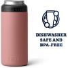 YETI Rambler 12 oz. Colster Slim Can Insulator for the Slim Hard Seltzer Cans, Ridgeline(Sandstone Pink (No Can Insert))