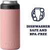 YETI Rambler 12 oz. Colster Slim Can Insulator for the Slim Hard Seltzer Cans, Ridgeline(Sandstone Pink (With Can Insert))