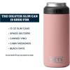 YETI Rambler 12 oz. Colster Slim Can Insulator for the Slim Hard Seltzer Cans, Ridgeline(Sandstone Pink (With Can Insert))