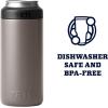 YETI Rambler 12 oz. Colster Slim Can Insulator for the Slim Hard Seltzer Cans, Ridgeline(Sharptail Taupe (With Can Insert))