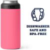 YETI Rambler 12 oz. Colster Slim Can Insulator for the Slim Hard Seltzer Cans, Ridgeline(Tropical Pink (No Can Insert))