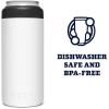 YETI Rambler 12 oz. Colster Slim Can Insulator for the Slim Hard Seltzer Cans, Ridgeline(White (No Can Insert))