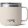 YETI Rambler 14 oz Ceramic Lined Stackable Mug, Vacuum Insulated, Stainless Steel with MagSlider Lid, Ridgeline(Cape Taupe)