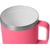 YETI Rambler 14 oz Ceramic Lined Stackable Mug, Vacuum Insulated, Stainless Steel with MagSlider Lid, Ridgeline(Tropical Pink)