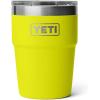 YETI Rambler 16 oz Stackable Tumbler, Vacuum Insulated, Stainless Steel with MagSlider Lid | Stackable, Vacuum Insulated, MagSlider Lid, Stackable, Vacuum Insulated, MagSlider Lid(Firefly Yellow)