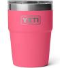 YETI Rambler 16 oz Stackable Tumbler, Vacuum Insulated, Stainless Steel with MagSlider Lid | Stackable, Vacuum Insulated, MagSlider Lid, Stackable, Vacuum Insulated, MagSlider Lid(Tropical Pink)