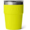 YETI Rambler 16 oz Stackable Tumbler, Vacuum Insulated, Stainless Steel with MagSlider Lid | Stackable, Vacuum Insulated, MagSlider Lid, Stackable, Vacuum Insulated, MagSlider Lid(Firefly Yellow)