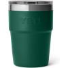 YETI Rambler 16 oz Stackable Tumbler, Vacuum Insulated, Stainless Steel with MagSlider Lid | Stackable, Vacuum Insulated, MagSlider Lid, Stackable, Vacuum Insulated, MagSlider Lid(Black Forest Green)