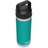 YETI Rambler 18 oz Bottle, Leakproof, Vacuum Insulated, Stainless Steel with Chug Cap, Ridgeline(Aquifer Blue)