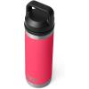 YETI Rambler 18 oz Bottle, Leakproof, Vacuum Insulated, Stainless Steel with Chug Cap, Ridgeline(Bimini Pink)