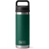 YETI Rambler 18 oz Bottle, Leakproof, Vacuum Insulated, Stainless Steel with Chug Cap, Ridgeline(Black Forest Green)