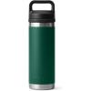 YETI Rambler 18 oz Bottle, Leakproof, Vacuum Insulated, Stainless Steel with Chug Cap, Ridgeline(Black Forest Green)
