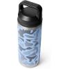 YETI Rambler 18 oz Bottle, Leakproof, Vacuum Insulated, Stainless Steel with Chug Cap, Ridgeline(Blue Camo)