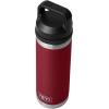 YETI Rambler 18 oz Bottle, Leakproof, Vacuum Insulated, Stainless Steel with Chug Cap, Ridgeline(Harvest Red)