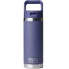 YETI Rambler 18 oz Bottle, Vacuum Insulated, Stainless Steel with Color Matching Straw Cap, Venom(Moon Dust – Textured)