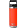 YETI Rambler 18 oz Bottle, Vacuum Insulated, Stainless Steel with Color Matching Straw Cap, Venom(Solar Flare)