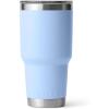 YETI Rambler 30 oz Tumbler, Stainless Steel, Vacuum Insulated with MagSlider Lid, Ridgeline(Big Sky Blue)