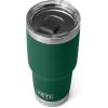 YETI Rambler 30 oz Tumbler, Stainless Steel, Vacuum Insulated with MagSlider Lid, Ridgeline(Black Forest Green)