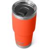 YETI Rambler 30 oz Tumbler, Stainless Steel, Vacuum Insulated with MagSlider Lid, Ridgeline(Papaya)