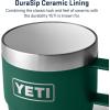 YETI Rambler 6 oz Stackable Mug, Stainless Steel, Vacuum Insulated Espresso/Coffee Mug, 2 Pack(Black Forest Green)