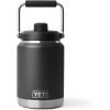 YETI Rambler Half Gallon Jug 2.0, Vacuum Insulated, Leakproof, Stainless Steel with MagCap, Venom(Black)