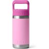 YETI Rambler Jr. 12 oz Kids Bottle, with Straw Cap(Power Pink/Wildflower)