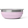 YETI Rambler Low Bowl, Vacuum Insulated, Stackable and Nestable Stainless Steel Bowl with Lid, 1.6 Quart, Ridgeline(Cherry Blossom – Textured)
