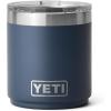 YETI Rambler 10 oz Ceramic Lined Lowball 2.0, Vacuum Insulated with MagSlider Lid, Cape Taupe(Navy)