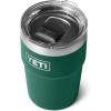 YETI Rambler 16 oz Stackable Tumbler, Vacuum Insulated, Stainless Steel with MagSlider Lid | Stackable, Vacuum Insulated, MagSlider Lid, Stackable, Vacuum Insulated, MagSlider Lid(Black Forest Green)