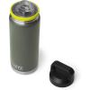 YETI Rambler 26 oz Bottle, Vacuum Insulated, Leakproof, Stainless Steel with Chug Cap(Camp Green/Firefly Yellow)