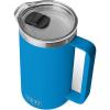 YETI Rambler 64 oz Pitcher, Vacuum Insulated, Stainless Steel with MagSlider Lid, Ridgeline(Big Wave Blue)