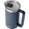 YETI Rambler 64 oz Pitcher, Vacuum Insulated, Stainless Steel with MagSlider Lid, Ridgeline(Navy)