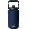 YETI Silo Half Gallon Insulated Chug Cap Water Jug – Leakproof, Lightweight Sports Bottle with Fence Hook Handle – Keeps Drinks Ice-Cold – Ideal for Gym, Sports & Tournaments, Venom(Navy)