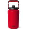 YETI Silo Half Gallon Insulated Chug Cap Water Jug – Leakproof, Lightweight Sports Bottle with Fence Hook Handle – Keeps Drinks Ice-Cold – Ideal for Gym, Sports & Tournaments, Venom(Rescue Red)