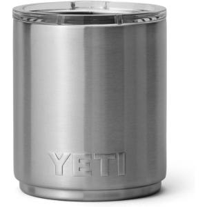 YETI Rambler 10 oz Ceramic Lined Lowball 2.0, Vacuum Insulated with MagSlider Lid, Cape Taupe(Stainless)