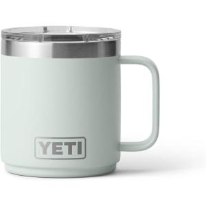 YETI Rambler 10 oz Ceramic Lined Stackable Mug, Vacuum Insulated, Stainless Steel with MagSlider Lid, Ridgeline(Ridgeline)