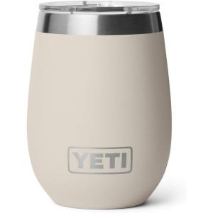 YETI Rambler 10 oz Wine Ceramic Lined Tumbler, Tropical Pink(Cape Taupe)