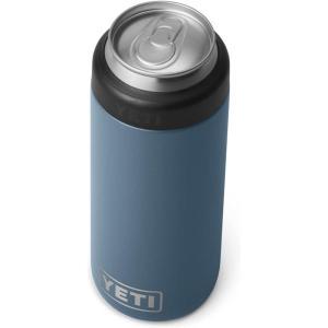 YETI Rambler 12 oz. Colster Slim Can Insulator for the Slim Hard Seltzer Cans, Ridgeline(Nordic Blue (With Can Insert))