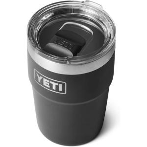 YETI Rambler 16 oz Stackable Tumbler, Vacuum Insulated, Stainless Steel with MagSlider Lid | Stackable, Vacuum Insulated, MagSlider Lid, Stackable, Vacuum Insulated, MagSlider Lid(Black)